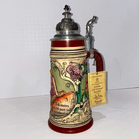 The Walt Genuine Old German Beer Stein Series Peter Dumler With Pewter Lid 1980 - Picture 1 of 14
